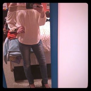 Ivory off the shoulder top